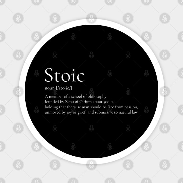 Stoic Definition Magnet by StoicChimp